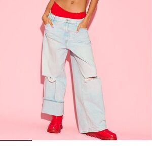 Victoria's Secret Light Blue Boyfriend Jeans